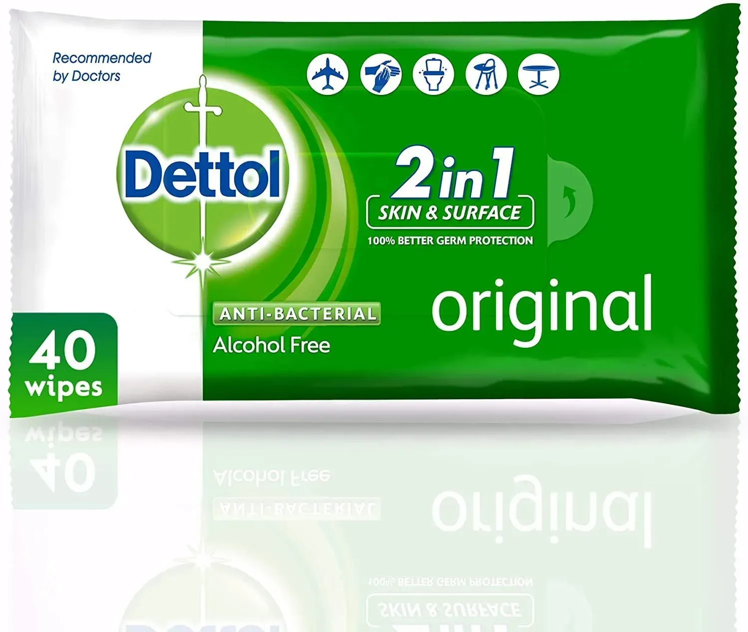 DETTOL AB WIPES 40 PCS