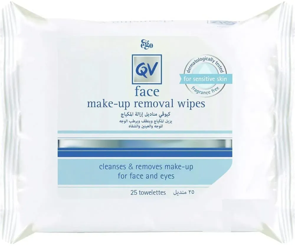 Ego Makeup Remover Wet Wipes For Face and Eyes and Lips 25 Pieces