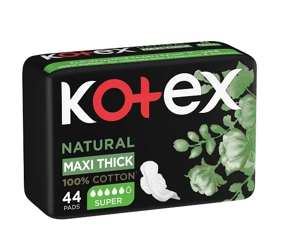 KOTEX NATURAL  MAXI COTTON SUPER 4 X44 1 Pack