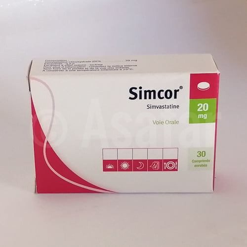 SIMCOR 20 MG 30 TAB