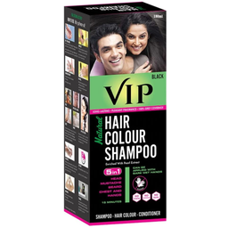 VIP HAIR COLOUR SHAMPOO 180ML - BLACK