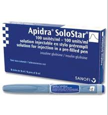 APIDRA SOLO STAR 100U /ML 3 ML 5 PENS /BOX