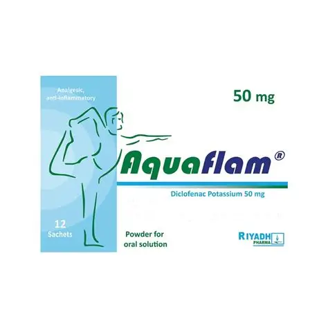 AQUA FLAM 50 MG 12 SACHETS