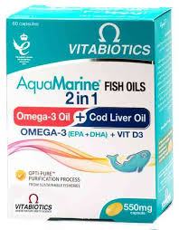 AQUAMARINE 2 IN 1 FISH OILS 60 CAPS