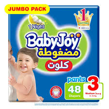 BABY JOY CULOTTE JUMBO BOY AND GIRLS NO 3 MEDIUM 3 X 48 1 Pack