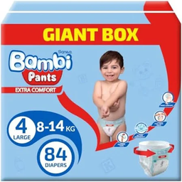 BAMBI PANTS X LARGE NO 5   12X18 KG 68 BOX 1732