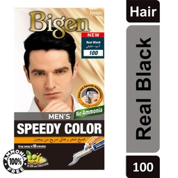 BIGEN MEN,S SPEEDY COLOR REAL BLACK 100
