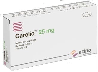 CARELIO 25 MG 30 TAB