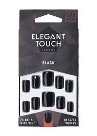 ELEGANT TOUCH BLACK 24 NAIL 220