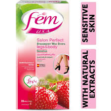 FEM WAX STRIPS LEGS & BODY SENSITIVE SKIN 20 WAX S