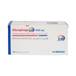 GLUCOPHAG XR 1000 MG 30 TAB