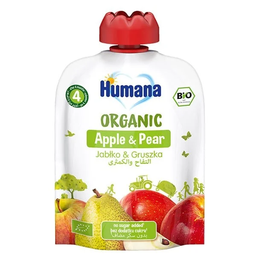 HUMANA ORGANIC APPLE & PEAR 90 GM
