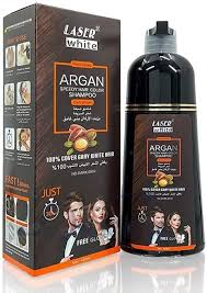 LASER WHITE ARGAN SHAMPOO DARK BROWN 420ML