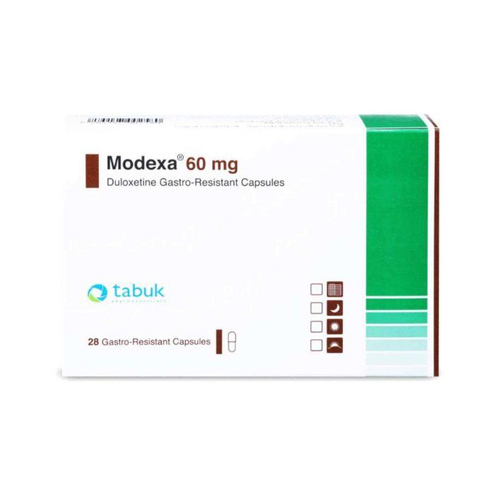 MODEXA 60 MG 28 CAP