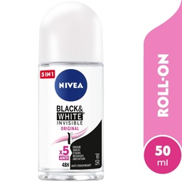 NIVEA INVISIBLE FOR BLACK WHITE CLEAN WOMEN ROLL 5