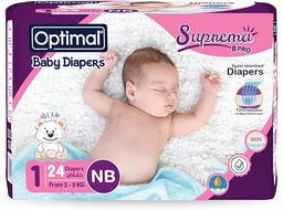 OPTIMAL DIAPER NEW BORN 2-5 KG 24 PCS OPB 1701 1 Pack