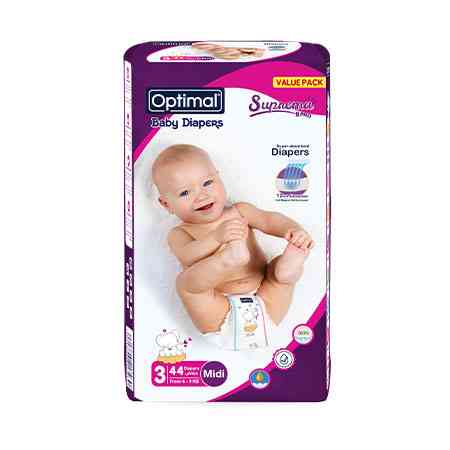 OPTIMAL DIAPER NO3 MED 4-9 KG 44 PCS OPB 1723 1 Pack