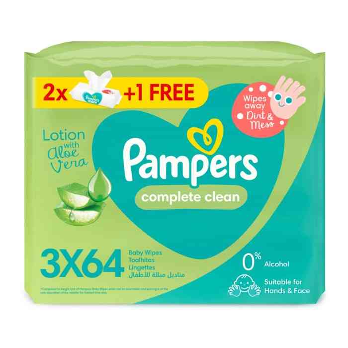 PAMPERS ALOE FRESH WIPES 64 1 Pack