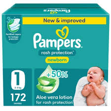 PAMPERS NO1 NEW BORN 1 X 172 MEGA BOX