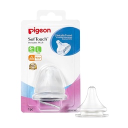 PIGEON SOFT TOUCH PERISTALTIC PLUS NIPPLE 9+CAD 1P