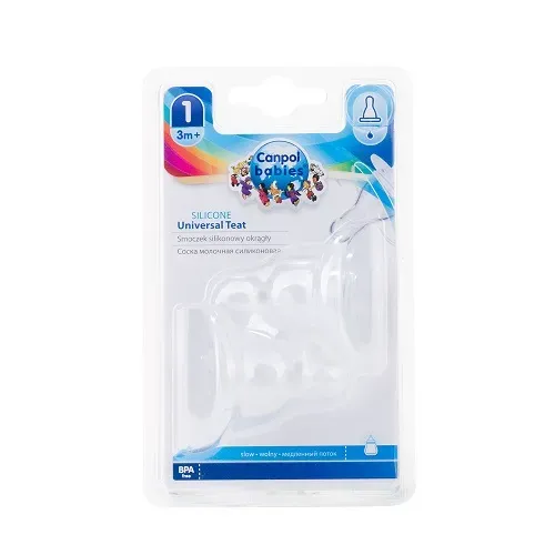 CANPOL SILICONE TEAT SLOW 2 PSC 018/115