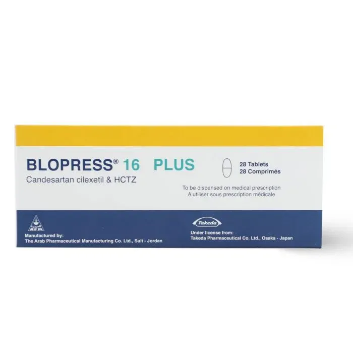 BLOPRESS 16 MG 28 TABLETS