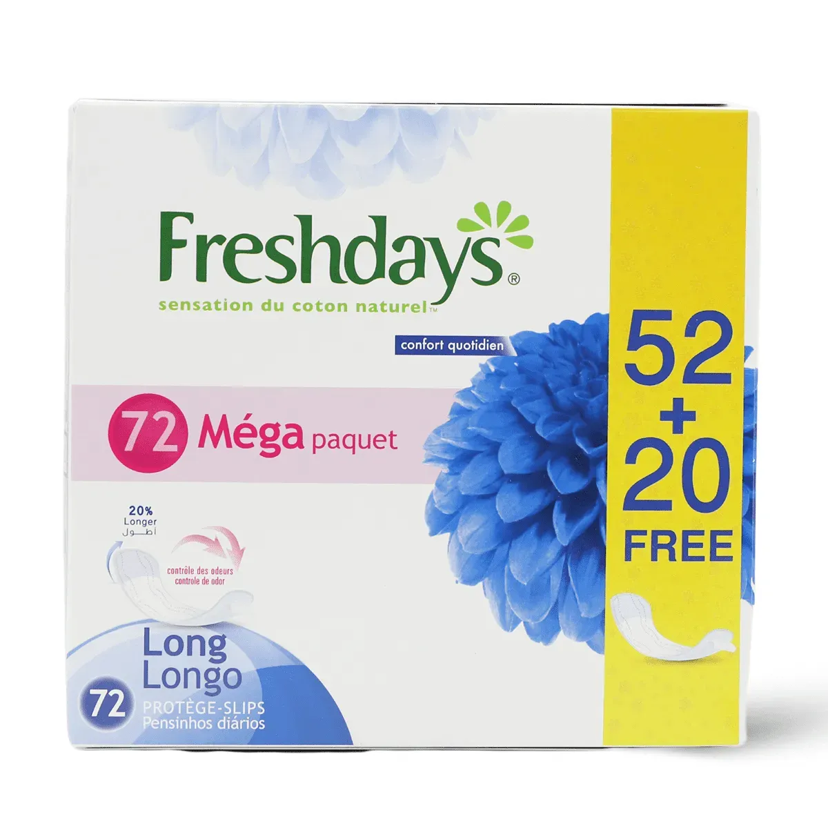 FRESHDAYS LONG MEGA 6 X 72 1 Pack