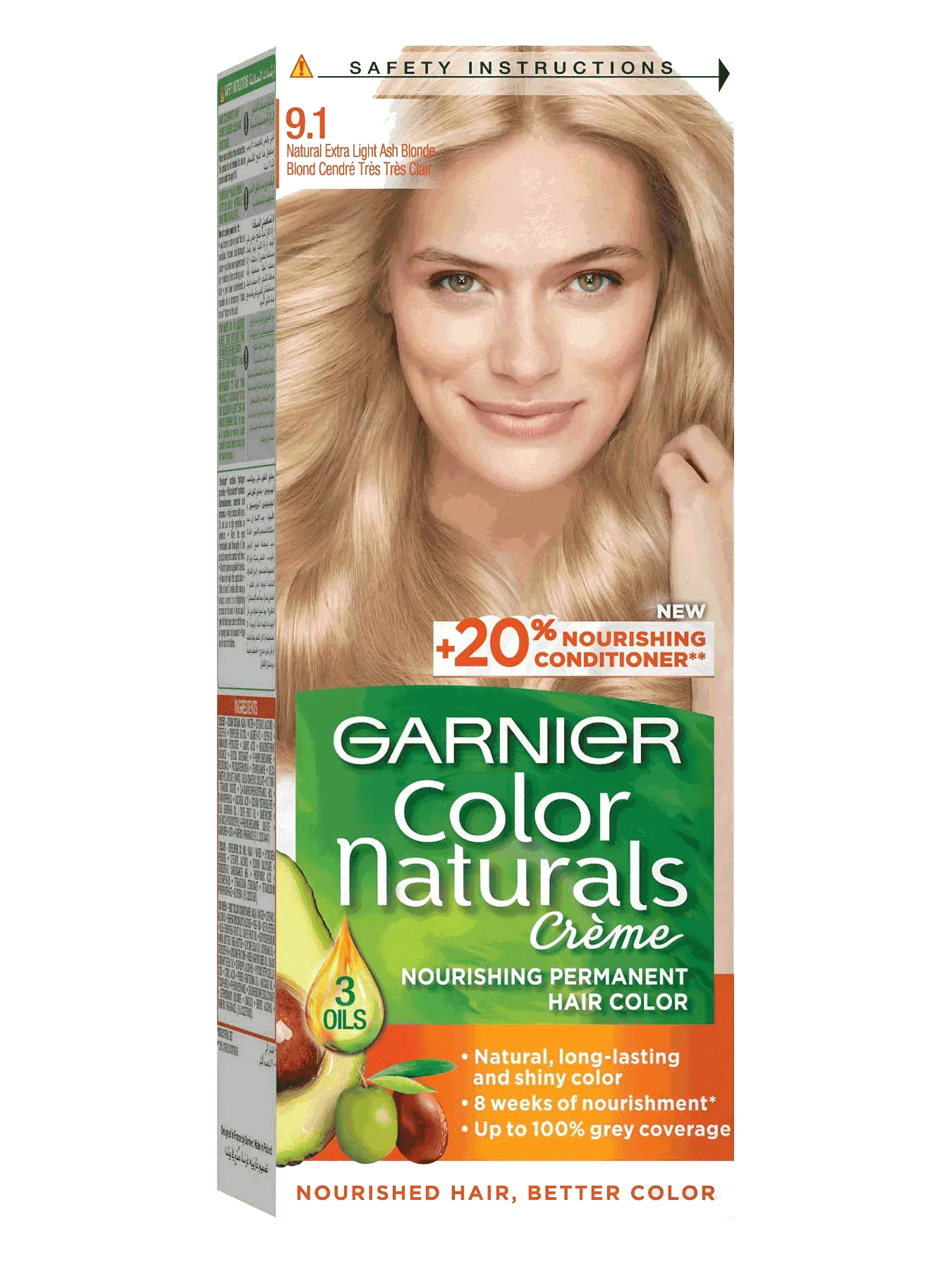 GARNIER COLOR NATURAL LIGHT ASH BLONDE 9.1
