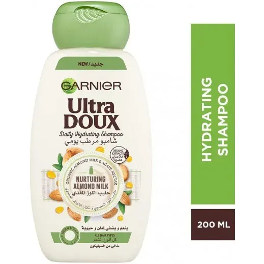GARNIER ULTRA DOUX  DAILY HYDRATING SHAMPOO 200 ML