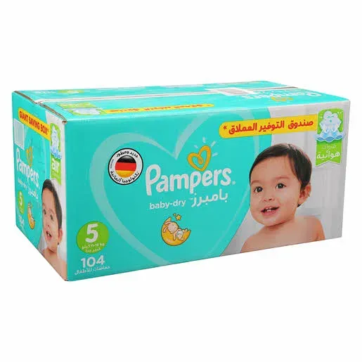PAMPERS NO5 XL- JUNIOR 104 DIAPER 1 Pack