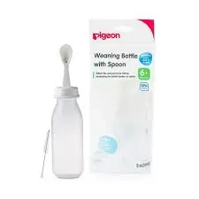 PIGEON WEANING BOTTEL W/SPOON 240 ML D 329