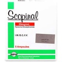 SCOPINAL 20 MG 5 AMPOULE