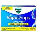 VICKS VAPODROP HONEY LEMON MENTHOL 16 LOZ