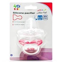 4U BABY SILICONE PACIFIER STEP-2 6-9 MONTHS BPA FREE FYC026M