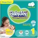 BABY JOY NEW BORN NO 1   3 X 84 1 Pack