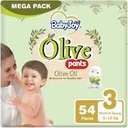 BABY JOY OLIVE PANTS MEDIUM NO 3  3 X 54 5322 1 Pack