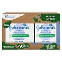 JOHNSON COTTON BUDS 200 + 100 FREE