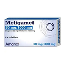 MELIGAMET 50MG/1000MG 60 TABS