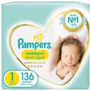 PAMPERS NEW BORN NO 1 PREMIUM CARE 1 X 136 1 Pack