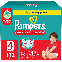 PAMPERS NO4+ LARGE+ 1 X 112 MEGA BOX 2196