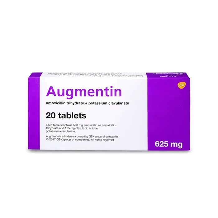 AUGMENTIN 625 MG 20 TAB
